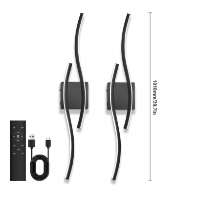 LED室内灯 - HCP063 双色一体半月S型壁灯